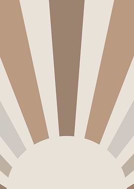 Minimal neutral sunburst