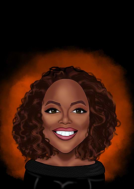 Cartoon Oprah Winfrey
