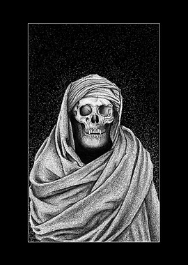 cloaked skull