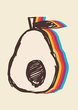 Cute Avocado Rainbow 4