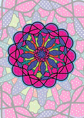 mandala pink
