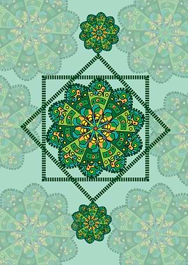 mandala green 2