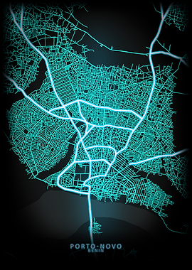 Porto Novo Benin City Map