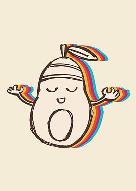 Cute Avocado Rainbow 1