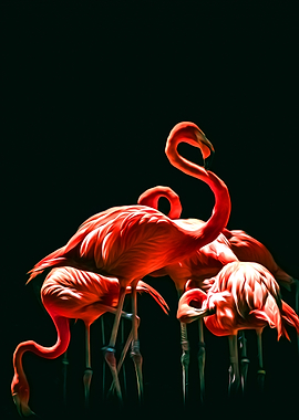 Flock of Flamingos