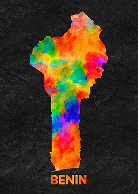 benin map