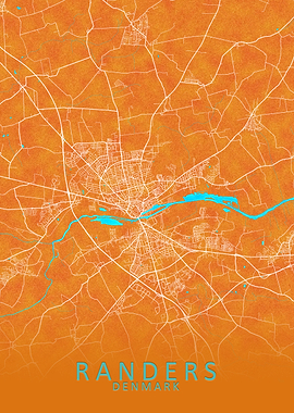 Randers Denmark City Map