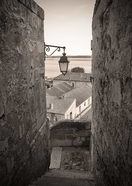 View through the village