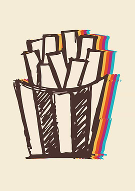 Cute Fries Rainbow 3