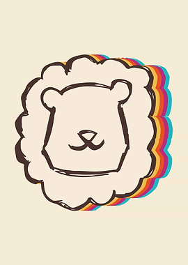 Cute Lion Rainbow 5