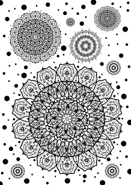 scattered mandalas