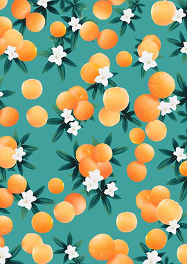 Orange Twist Flower 8