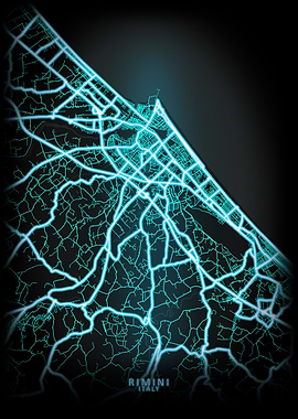 Rimini Italy City Map