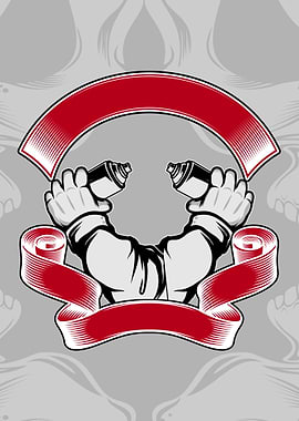 hand holding graffiti