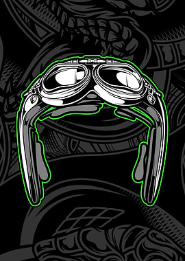 Retro Aviator Pilot Helmet