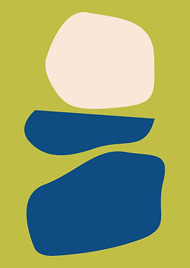 Organic Shapes in Blue