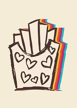 Cute Fries Rainbow 2