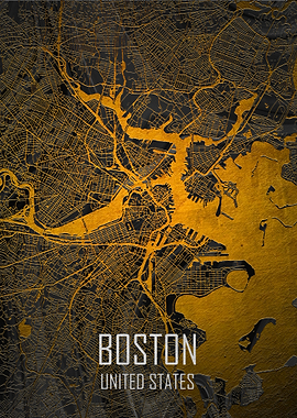 Boston Marble Black Gold