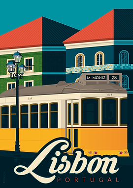 Lisbon Travel Poster