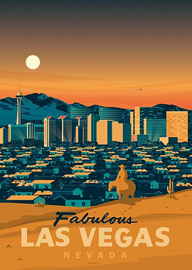 Las Vegas Travel Poster