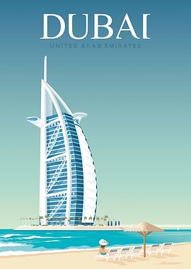 Dubai Travel Poster