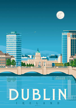 Dublin Travel Poster