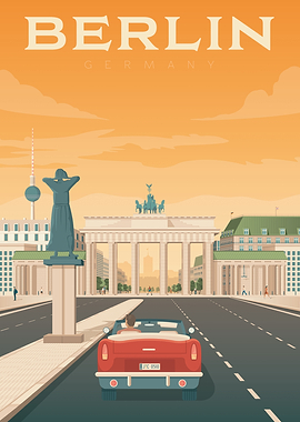 Berlin Travel Poster