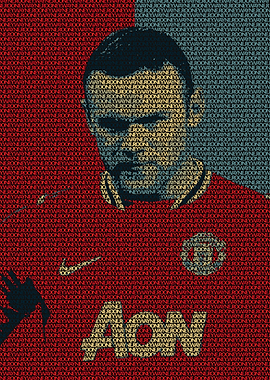 Wayne Rooney Text Art