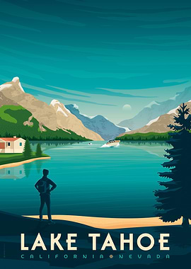Lake Tahoe Travel Poster