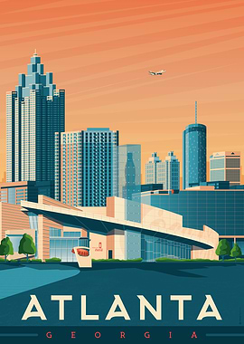 Atlanta Travel Poster