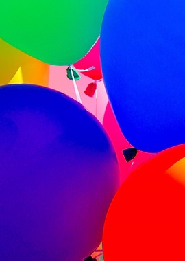 Toy Balloons Rainbow Left