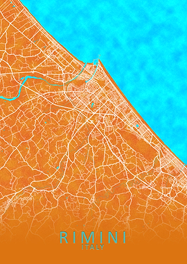Rimini Italy City Map