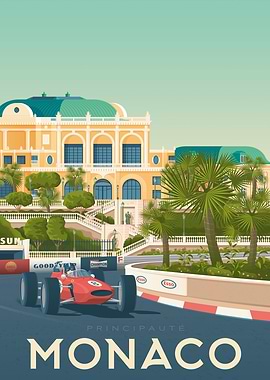 Monaco Travel Poster