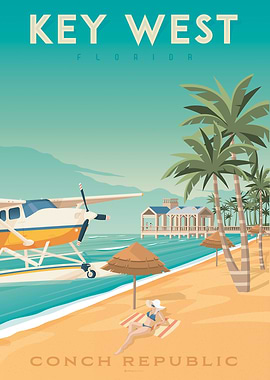 Key West Travel Poster
