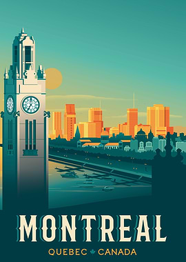 Montreal Travel Poster