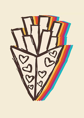 French Fries Rainbow 1