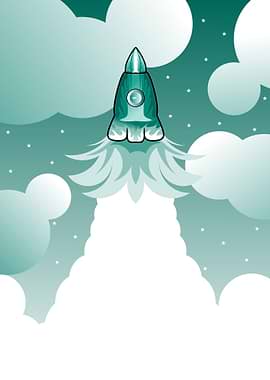 Astronot flat minimalist