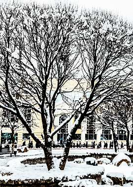 Moscow Street Winter Left