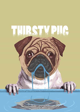 Thirsty Pug
