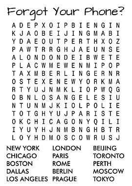 Forgot Your Phone CITIES