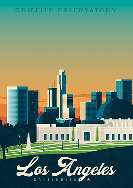 Los Angeles Travel Poster