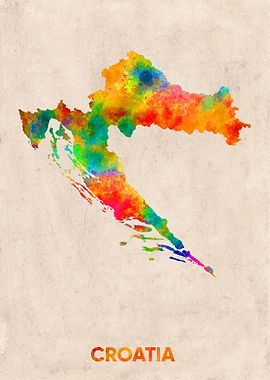 croatia map