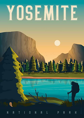 Yosemite Travel Poster