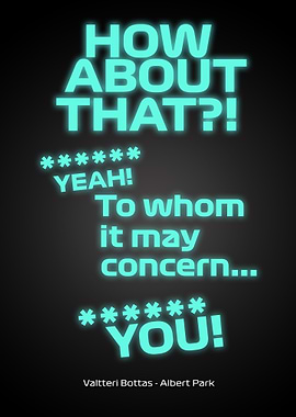 Valtteri Bottas TeamRadio