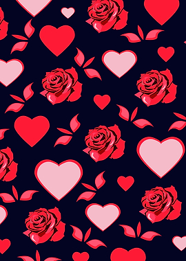 Floral romantic pattern