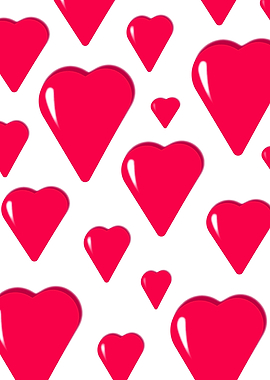 Pink hearts pattern