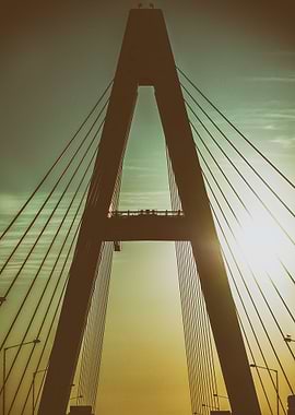 Sunset on the highway