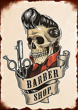Barbershop Wall Poster