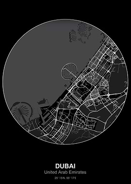 dubai city map