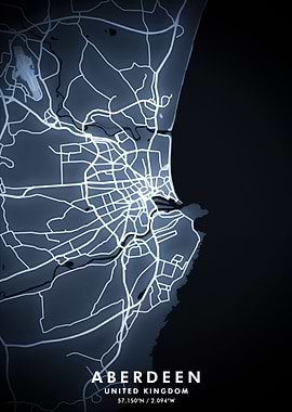 Aberdeen Map Posters